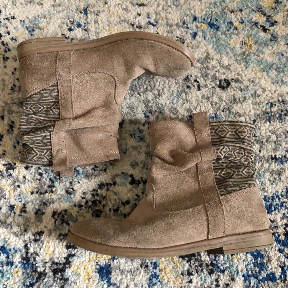 Toms Aztec Suede Bootie